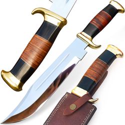 d2 steel artisan bowie knife with crocodile dundee with sheath, bowie knife, crocodile dundee sheath, free shipping