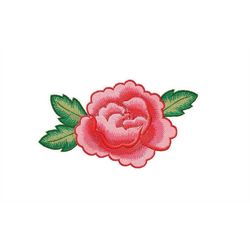 Machine embroidery design rose