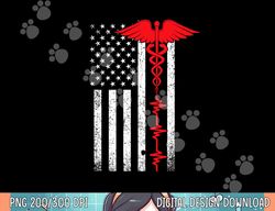 thin red line usa flag nurse png, sublimation copy