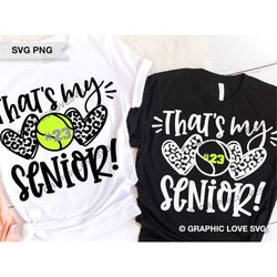 senior tennis mom svg, that's my senior svg, leopard heart svg, leopard tennis senior mom shirt iron on png, senior tenn