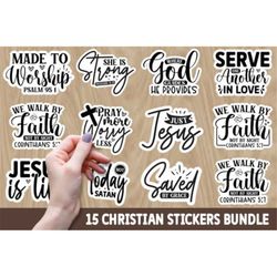 christian sticker bundle,bible svg,inspirational sticker,christian stickers,faith stickers,jesus - newdaystudios