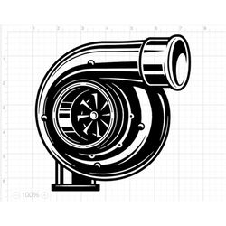 turbocharger cut file svg dxf png eps pdf clipart | turbo svg | turbo dxf | turbo png | turbo cut file | turbo clipart |