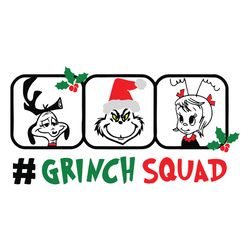 grinch squad, tshirt design, matching family, the grinch, max, cindy lou, adult, children, baby, svg, cricut, silhouette