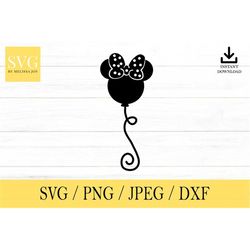 mouse balloon svg, mouse balloon, svg, png, dxf, jpeg, digital download, cut file, cricut, silhouette, glowforge, svg fi