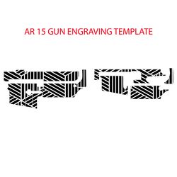 ar 15 gun geometric seamless pattern svg laser engraving vector file