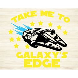 take me to galaxys edge cut file svg dxf png eps pdf clipart vector