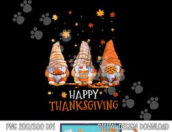 three gnomes happy thanksgiving day fall autumn gnome lover png, sublimation copy