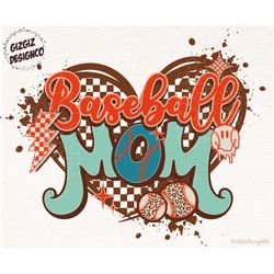 baseball mom png, retro baseball png, baseball mama shirt png, baseball sublimation, digital download, baseball season,