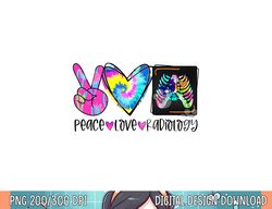 tie dye peace love radiology funny radiologist christmas png, sublimation copy