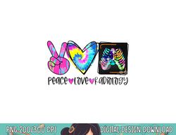 tie dye peace love radiology funny radiologist christmas png, sublimation copy