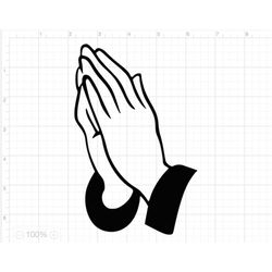 praying hands cut file svg dxf png eps pdf clipart | praying hands svg | praying hands cut file praying hands dxf | pray