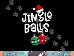 tinsel tits and jingle balls funny matching christmas couple  png, sublimation