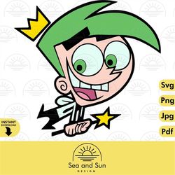 vector cosmo svg clip art files, fairly odd parents, ears, digital, download, tshirt cut file svg iron on, transfer, vec