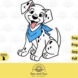 101 dalmatians dog svg clip art files, dalmatians head, disneyland ears, digital, download, tshirt, cut file, svg, iron