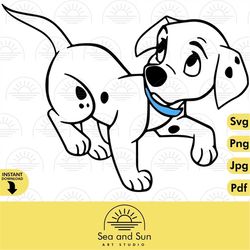 101 dalmatians dog svg clip art files, dalmatians head, disneyland ears, digital, download, tshirt, cut file, svg, iron