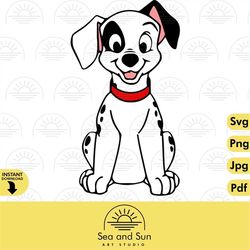 101 dalmatians dog svg clip art files, dalmatians head, disneyland ears, digital, download, tshirt, cut file, svg, iron