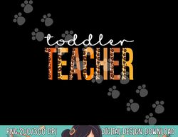 toddler teacher leopard squad cute fall autumn thanksgiving png, sublimation copy