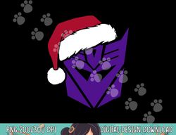 transformers christmas decepticons santa hat logo png, sublimation copy