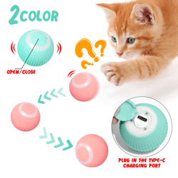 cat gravity intelligent rolling ball tease toy pet automatic rotating ball