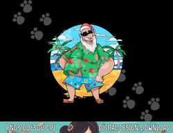 tropical summer santa claus palm trees christmas in july  png, sublimation