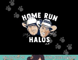 trout & ohtani - home run halos - los angeles baseball png, sublimation