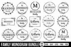 family monogram svg bundle, welcome sign svg, welcome svg bundle, farmhouse sign svg, porch sign svg, family sign svg