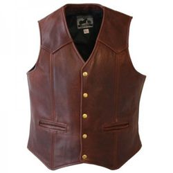 leather vest man