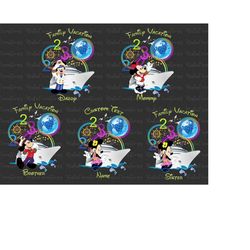 cruise trip 2023 custom bundle png, family vacation png, family trip png, vacay mode png, magical kingdom png, family va