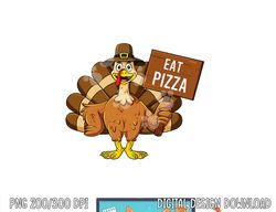 turkey eat pizza thanksgiving funny boys girls kids png, sublimation copy