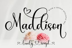 estylle madison calligraphy trending fonts - digital font