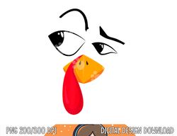 turkey face tees kids adult funny halloween thanksgiving png, sublimation copy