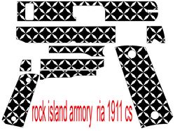 1911 rock island armory full seamless abstract pattern 3 svg laser engraving, cnc cutting vector file