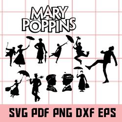 mary poppins svg, mary poppins eps, mary poppins dxf, mary poppins png, mary poppins clipart, mary poppins digital art