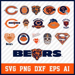 chicago bears logo - chicago bears svg - chicago bears emblem - chicago bears symbol-cool bears logo-football bears logo