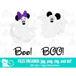 mouse ghost svg, halloween ghost svg, digital cut files in svg, dxf, png and jpg, printable clipart