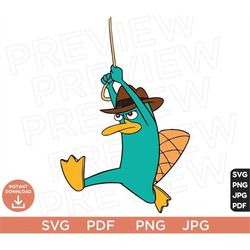 perry the platypus svg, phineas and ferb svg, disneyland ears clipart svg, vector in svg png jpg pdf format instant down