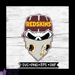 washington redskins svg, nfl svg, skull svg files for cricut, football svg, cricut file, svg