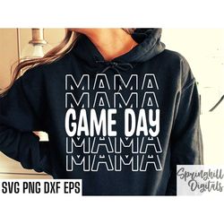 game day mama | football season svgs | school sports cut files | football mom quote | t-shirt designs | high school foot