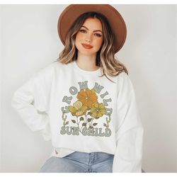 grow wild sun child pullover sweatshirt