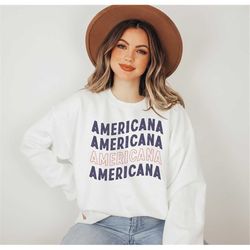 americana patriotic pullover sweatshirt