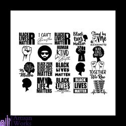 black lives matter svg bundle, i cant breathe svg