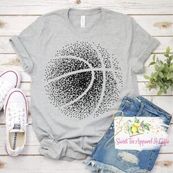 Gameday basketball t-shirt - Distressed basketball - Game day shirt - Gift for her - Basketball shirt - Mom sports shirt