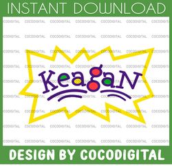 personalized name rugrats custom logo with name svg png - jpg rugrats logo personalized, party rugrats