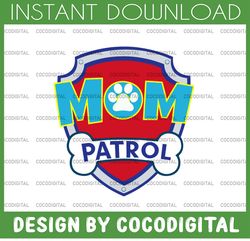 mom patrol logo, mom patrol clipart, mom patrol cut file, mom patrol invite, mom patrol cricut, mom patrol print, dxf, s