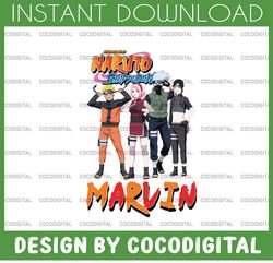 personalised name naruto png, jujutsu kaisen gojo ,manga japanese png- anime sublimation png file, custom name png