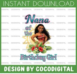 nana of the birthday girl moana birthday girl png digital file  moana family   baby girl png moana princess