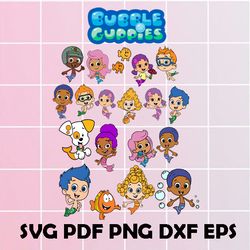 bubble guppies clipart, bubble guppies svg, bubble guppies png, bubble guppies eps, bubble guppies dxf, bubble guppies