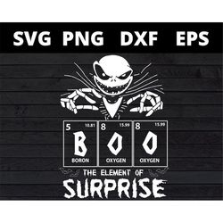 Jack Skellington Boo The Element Of Surprise svg, Halloween svg files for cricut