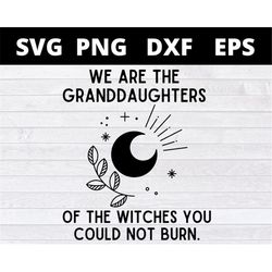 We Are The Granddaughters Of The Witches You Could Not Burn Halloween svg files for cricut