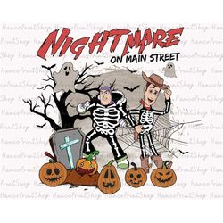 retro nightmare on the street png, happy halloween png, halloween skeleton png, trick or treat png, spooky vibes png, ha